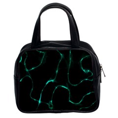 Green Pattern Background Abstract Classic Handbag (two Sides) by Pakrebo