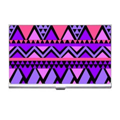 Seamless Purple Pink Pattern Business Card Holder by Pakrebo