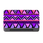 Seamless Purple Pink Pattern Memory Card Reader with CF Front