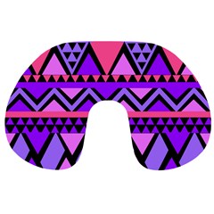 Seamless Purple Pink Pattern Travel Neck Pillows by Pakrebo