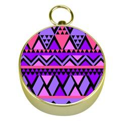 Seamless Purple Pink Pattern Gold Compasses by Pakrebo