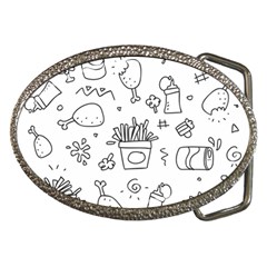 Set Chalk Out Scribble Collection Belt Buckles by Pakrebo