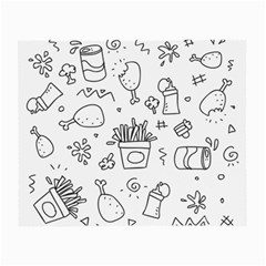 Set Chalk Out Scribble Collection Small Glasses Cloth by Pakrebo