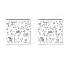 Set Chalk Out Scribble Collection Cufflinks (square) by Pakrebo