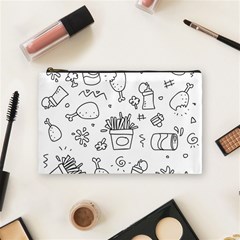 Set Chalk Out Scribble Collection Cosmetic Bag (medium) by Pakrebo