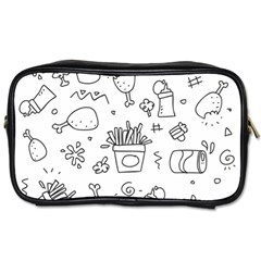 Set Chalk Out Scribble Collection Toiletries Bag (two Sides) by Pakrebo