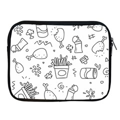 Set Chalk Out Scribble Collection Apple Ipad 2/3/4 Zipper Cases by Pakrebo