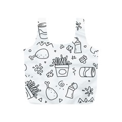 Set Chalk Out Scribble Collection Full Print Recycle Bag (s) by Pakrebo