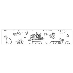 Set Chalk Out Scribble Collection Small Flano Scarf by Pakrebo