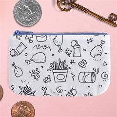 Set Chalk Out Scribble Collection Large Coin Purse by Pakrebo