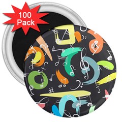 Repetition Seamless Child Sketch 3  Magnets (100 Pack) by Pakrebo