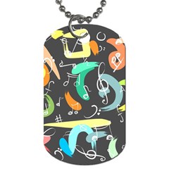 Repetition Seamless Child Sketch Dog Tag (one Side) by Pakrebo