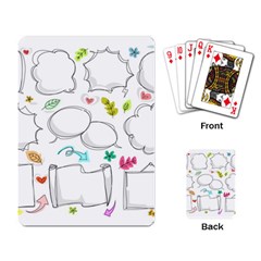 Set Chalk Out Chitchat Scribble Playing Cards Single Design by Pakrebo