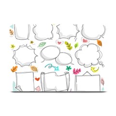 Set Chalk Out Chitchat Scribble Plate Mats by Pakrebo