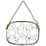 Set Chalk Out Chitchat Scribble Chain Purse (One Side) Front