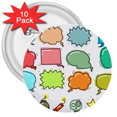 Set Collection Balloon Image 3  Buttons (10 Pack)  by Pakrebo