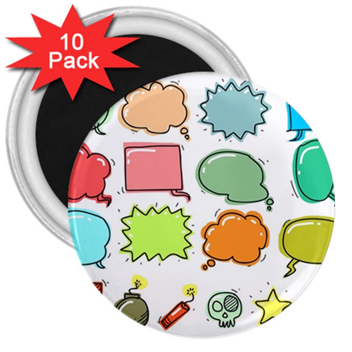 Set Collection Balloon Image 3  Magnets (10 pack) 