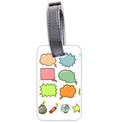 Set Collection Balloon Image Luggage Tags (one Side) 