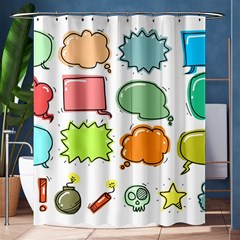 Set Collection Balloon Image Shower Curtain 60  X 72  (medium)  by Pakrebo