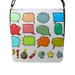 Set Collection Balloon Image Flap Closure Messenger Bag (l) by Pakrebo