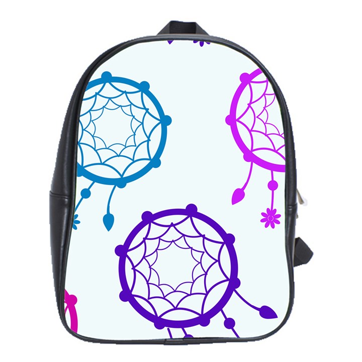 Dreamcatcher Dream Catcher Pattern School Bag (XL)