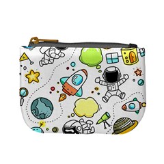 Sketch Cartoon Space Set Mini Coin Purse