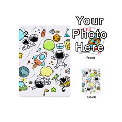 Sketch Cartoon Space Set Playing Cards 54 (mini) by Pakrebo