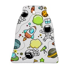 Sketch Cartoon Space Set Bell Ornament (two Sides)