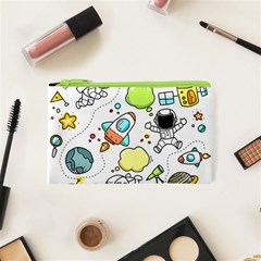 Sketch Cartoon Space Set Cosmetic Bag (xs) by Pakrebo