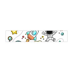 Sketch Cartoon Space Set Flano Scarf (mini) by Pakrebo