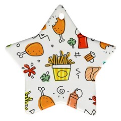 Cute Sketch Set Child Fun Funny Ornament (star)