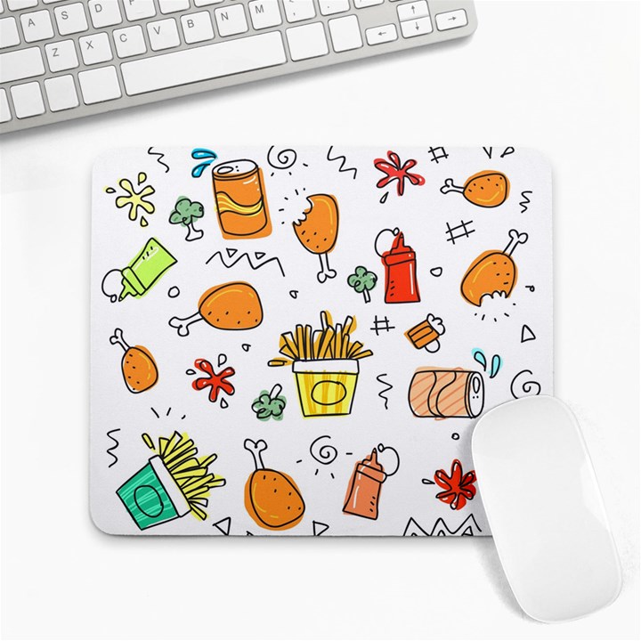 Cute Sketch Set Child Fun Funny Large Mousepads