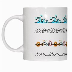 Decoration Element Style Pattern White Mugs by Pakrebo