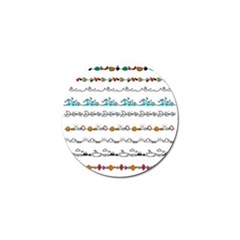 Decoration Element Style Pattern Golf Ball Marker (10 Pack) by Pakrebo