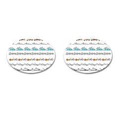 Decoration Element Style Pattern Cufflinks (oval) by Pakrebo