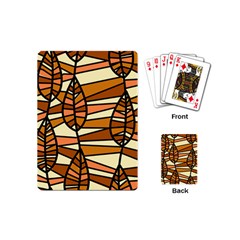 Autumn Leaf Mosaic Seamless Playing Cards (mini) by Pakrebo