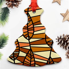 Autumn Leaf Mosaic Seamless Christmas Tree Ornament (two Sides) by Pakrebo