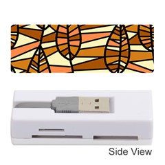 Autumn Leaf Mosaic Seamless Memory Card Reader (stick) by Pakrebo