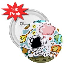 Sketch Cute Child Funny 2 25  Buttons (100 Pack)  by Pakrebo