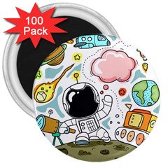 Sketch Cute Child Funny 3  Magnets (100 Pack) by Pakrebo