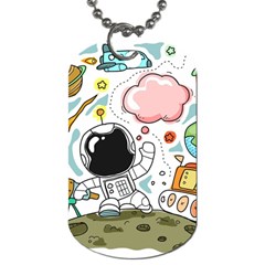 Sketch Cute Child Funny Dog Tag (one Side) by Pakrebo