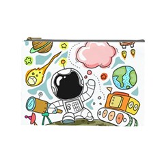 Sketch Cute Child Funny Cosmetic Bag (large) by Pakrebo