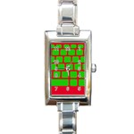 Keyboard Keys Computer Input Pc Rectangle Italian Charm Watch Front