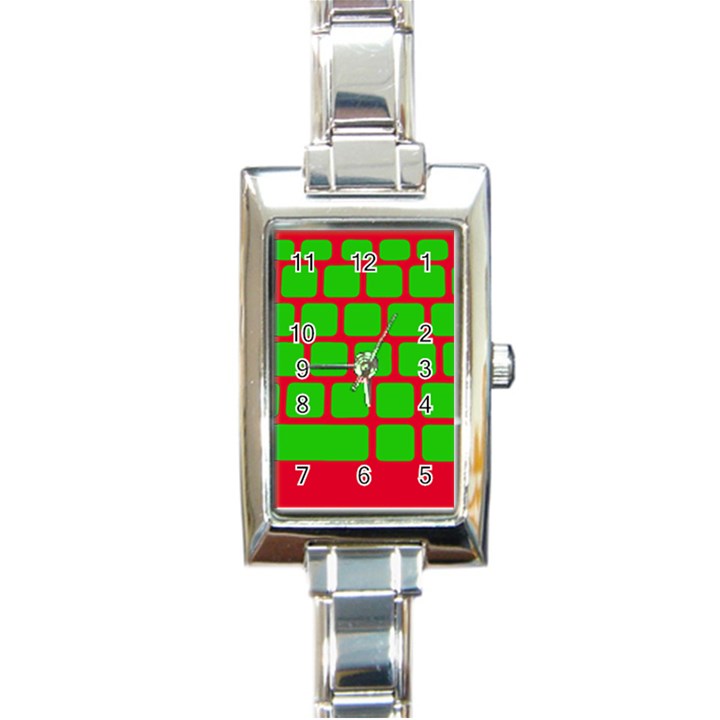 Keyboard Keys Computer Input Pc Rectangle Italian Charm Watch