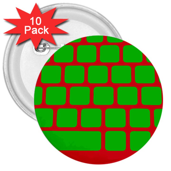 Keyboard Keys Computer Input Pc 3  Buttons (10 pack) 