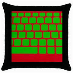 Keyboard Keys Computer Input Pc Throw Pillow Case (Black)