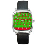 Keyboard Keys Computer Input Pc Square Metal Watch Front