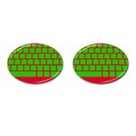 Keyboard Keys Computer Input Pc Cufflinks (Oval) Front(Pair)