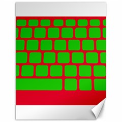 Keyboard Keys Computer Input Pc Canvas 12  x 16 