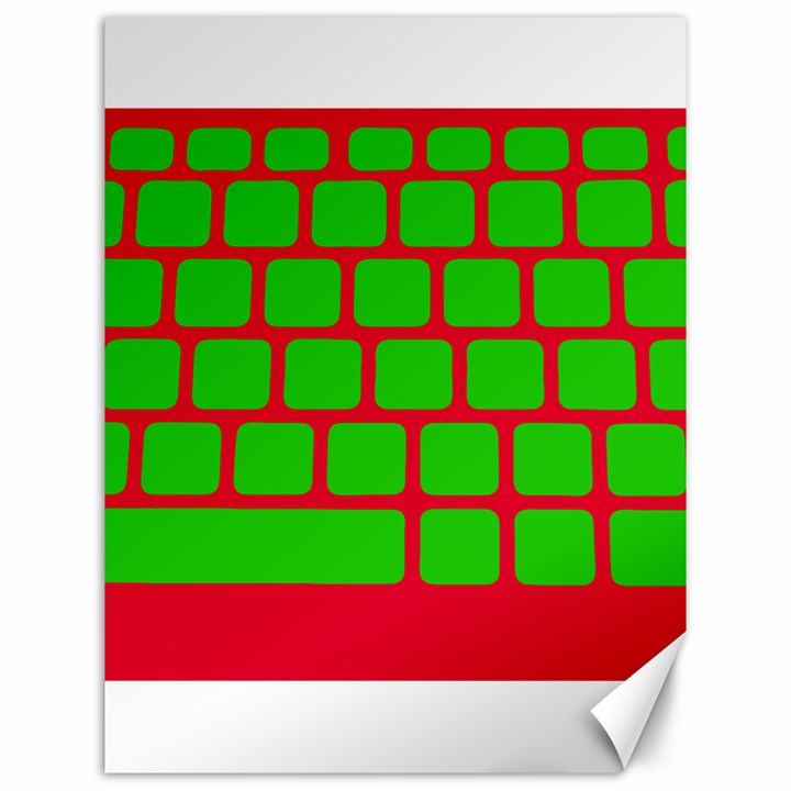 Keyboard Keys Computer Input Pc Canvas 12  x 16 